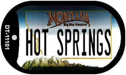 Hot Springs Montana Novelty Metal Dog Tag Necklace DT-11101