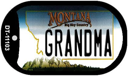 Grandma Montana Novelty Metal Dog Tag Necklace DT-11103