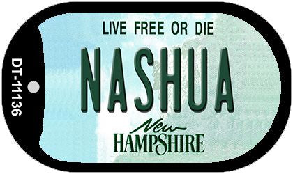 Nashua New Hampshire Novelty Metal Dog Tag Necklace DT-11136