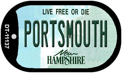 Portsmouth New Hampshire Novelty Metal Dog Tag Necklace DT-11137