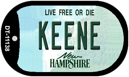 Keene New Hampshire Novelty Metal Dog Tag Necklace DT-11138