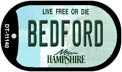 Bedford New Hampshire Novelty Metal Dog Tag Necklace DT-11140