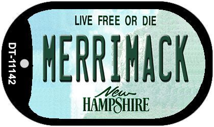 Merrimack New Hampshire Novelty Metal Dog Tag Necklace DT-11142