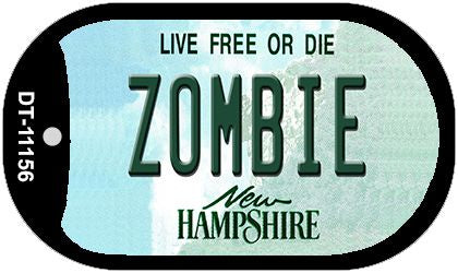 Zombie New Hampshire Novelty Metal Dog Tag Necklace DT-11156