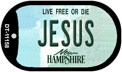 Jesus New Hampshire Novelty Metal Dog Tag Necklace DT-11158
