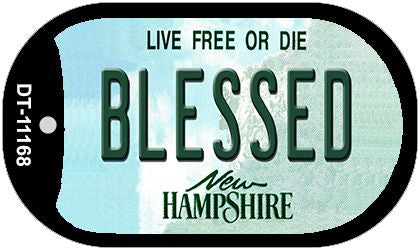 Blessed New Hampshire Novelty Metal Dog Tag Necklace DT-11168
