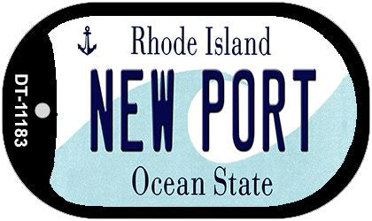 New Port Rhode Island Novelty Metal Dog Tag Necklace DT-11183