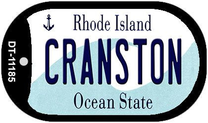 Cranston Rhode Island Novelty Metal Dog Tag Necklace DT-11185