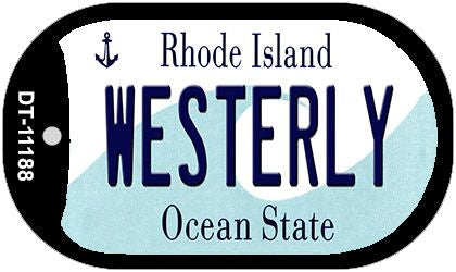 Westerly Rhode Island Novelty Metal Dog Tag Necklace DT-11188