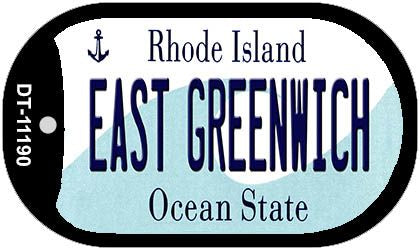 East Greenwich Rhode Island Novelty Metal Dog Tag Necklace DT-11190
