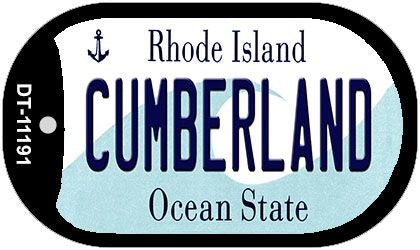 Cumberland Rhode Island Novelty Metal Dog Tag Necklace DT-11191