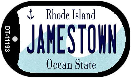 Jamestown Rhode Island Novelty Metal Dog Tag Necklace DT-11193