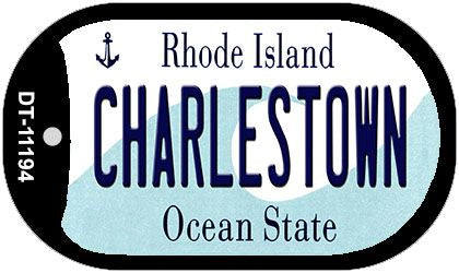 Charlestown Rhode Island Novelty Metal Dog Tag Necklace DT-11194