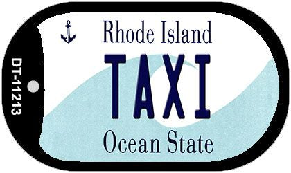 Taxi Rhode Island Novelty Metal Dog Tag Necklace DT-11213