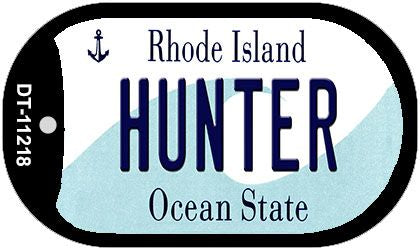 Hunter Rhode Island Novelty Metal Dog Tag Necklace DT-11218
