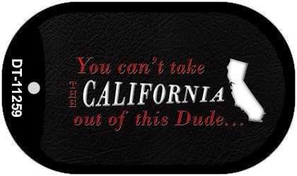 California Dude Novelty Metal Dog Tag Necklace DT-11259
