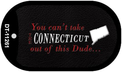 Connecticut Dude Novelty Metal Dog Tag Necklace DT-11261