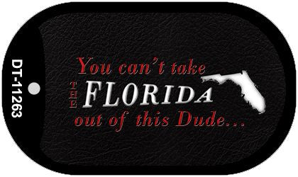 Florida Dude Novelty Metal Dog Tag Necklace DT-11263