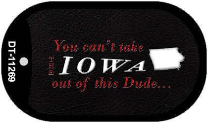 Iowa Dude Novelty Metal Dog Tag Necklace DT-11269