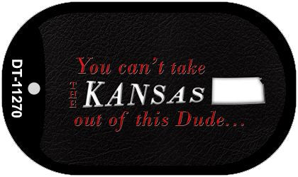 Kansas Dude Novelty Metal Dog Tag Necklace DT-11270