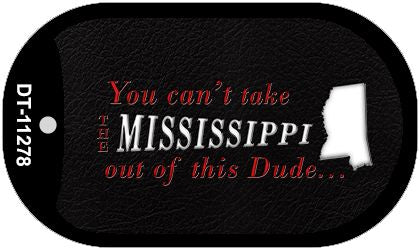 Mississippi Dude Novelty Metal Dog Tag Necklace DT-11278