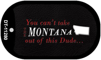Montana Dude Novelty Metal Dog Tag Necklace DT-11280