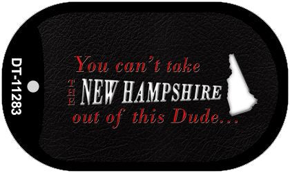 New Hampshire Dude Novelty Metal Dog Tag Necklace DT-11283
