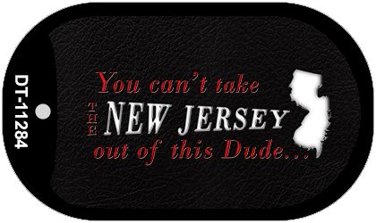 New Jersey Dude Novelty Metal Dog Tag Necklace DT-11284