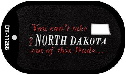 North Dakota Dude Novelty Metal Dog Tag Necklace DT-11288