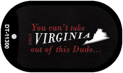 Virginia Dude Novelty Metal Dog Tag Necklace DT-11300