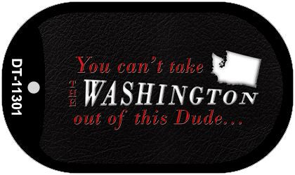 Washington Dude Novelty Metal Dog Tag Necklace DT-11301