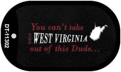 West Virginia Dude Novelty Metal Dog Tag Necklace DT-11302