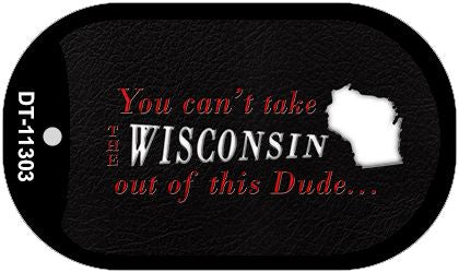 Wisconsin Dude Novelty Metal Dog Tag Necklace DT-11303