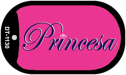 Princesa Metal Novelty Dog Tag Necklace DT-1130