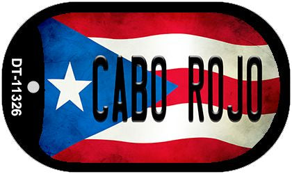 Cabo Rojo Puerto Rico State Flag Novelty Metal Dog Tag Necklace DT-11326