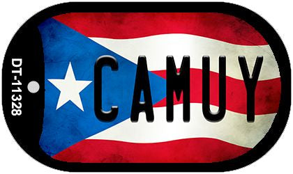 Camuy Puerto Rico State Flag Novelty Metal Dog Tag Necklace DT-11328