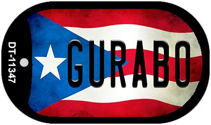 Gurabo Puerto Rico State Flag Novelty Metal Dog Tag Necklace DT-11347