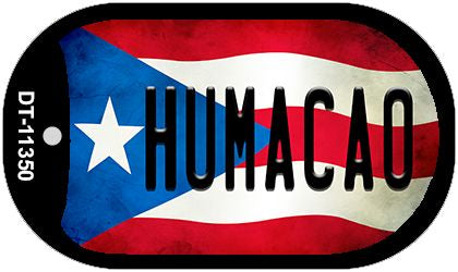 Humaco Puerto Rico State Flag Novelty Metal Dog Tag Necklace DT-11350