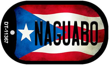 Naguabo Puerto Rico State Flag Novelty Metal Dog Tag Necklace DT-11367