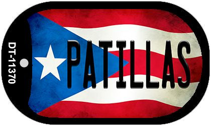 Patillas Puerto Rico State Flag Novelty Metal Dog Tag Necklace DT-11370