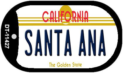 Santa Ana California Novelty Metal Dog Tag Necklace DT-11427