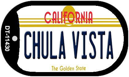 Chula Vista California Novelty Metal Dog Tag Necklace DT-11430