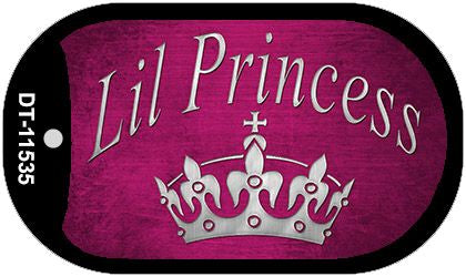 Lil Princess Novelty Metal Dog Tag Necklace DT-11535