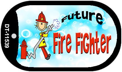 Future Fire Fighter Novelty Metal Dog Tag Necklace DT-11539