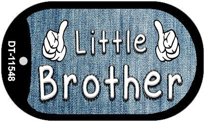 Little Brother Novelty Metal Dog Tag Necklace DT-11548