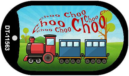 Choo Choo Novelty Metal Dog Tag Necklace DT-11563