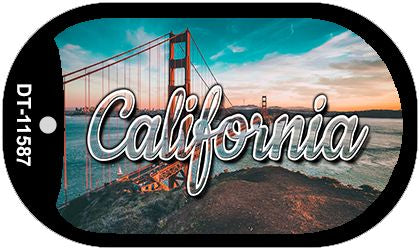 California Golden Gate Bridge Novelty Metal Dog Tag Necklace DT-11587