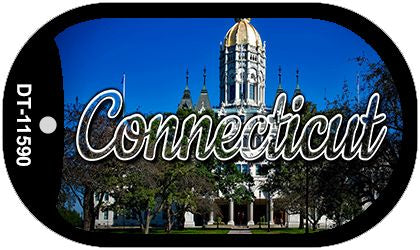 Connecticut Capital Building Novelty Metal Dog Tag Necklace DT-11590