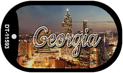 Georgia City Lights Novelty Metal Dog Tag Necklace DT-11593
