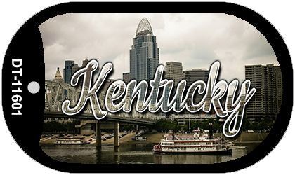 Kentucky City Skyline Novelty Metal Dog Tag Necklace DT-11601